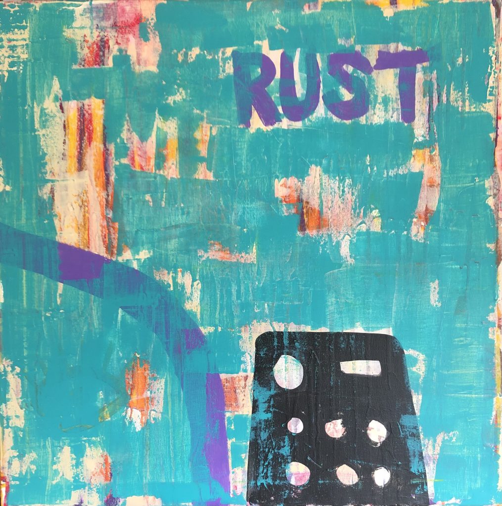 Turquoise painting