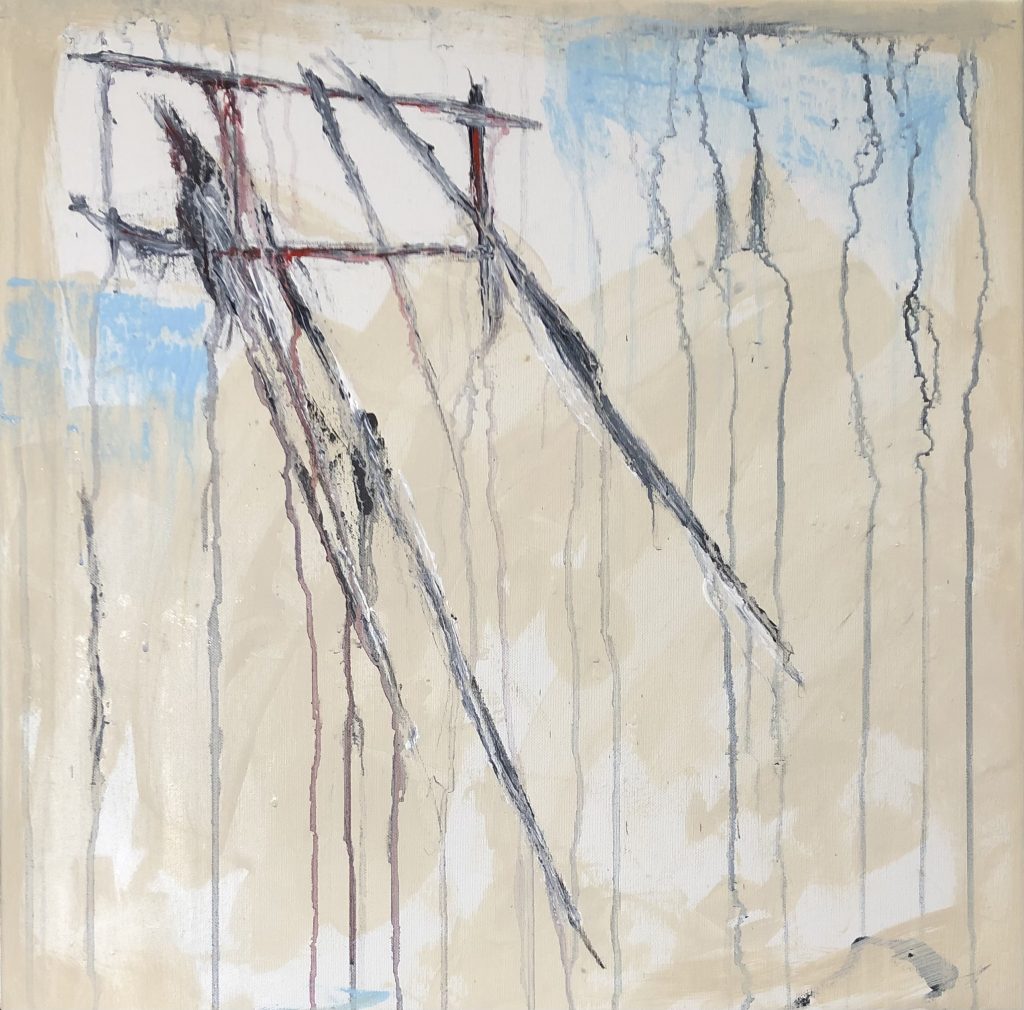 Drips and paint runs. Simple and even a little subtle.