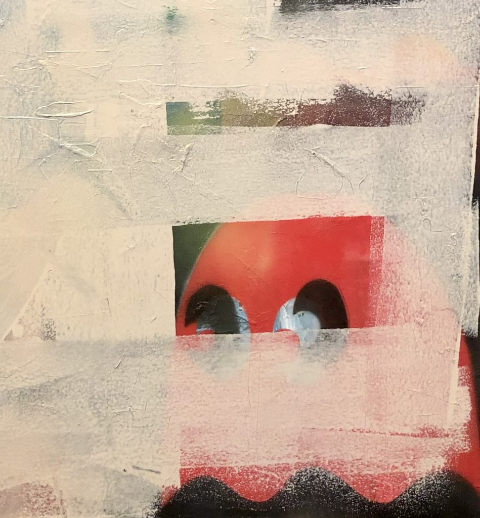 Red pac-man ghost,