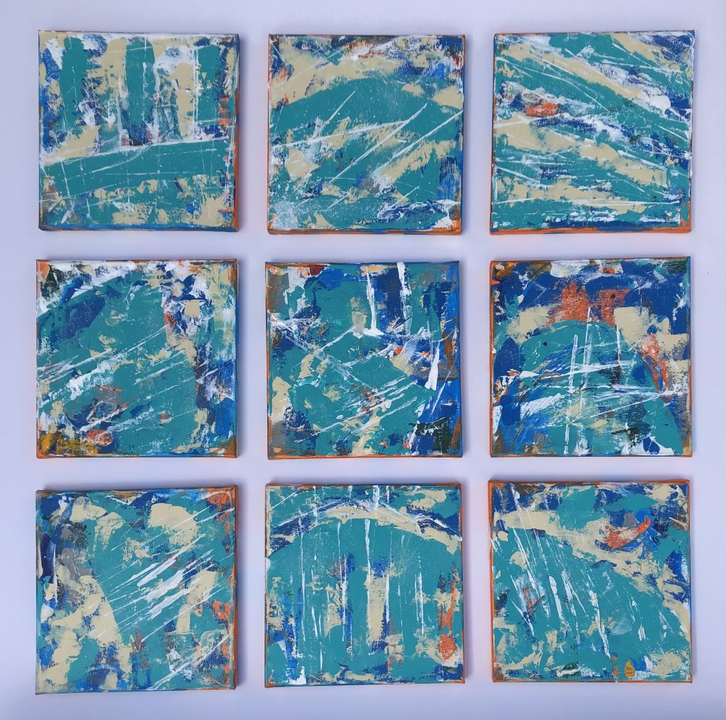 Paintings of stones (abstract expressionist)