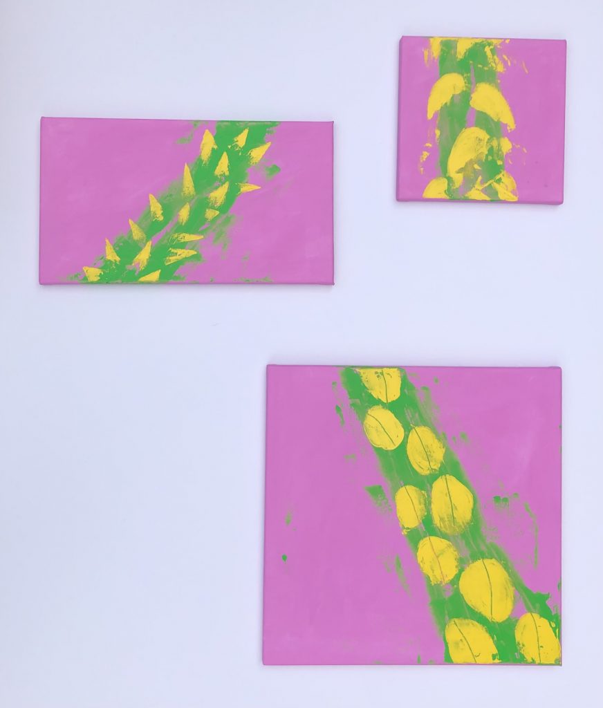 Triptych abstract